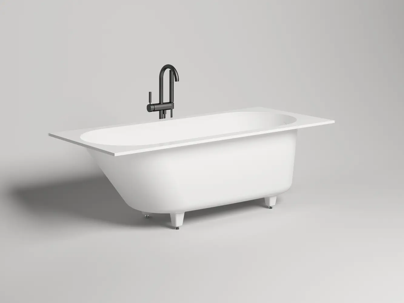 Ванна из литьевого мрамора Salini Ornella S-sense 170х80 102314G белая глянцевая, встраиваемая