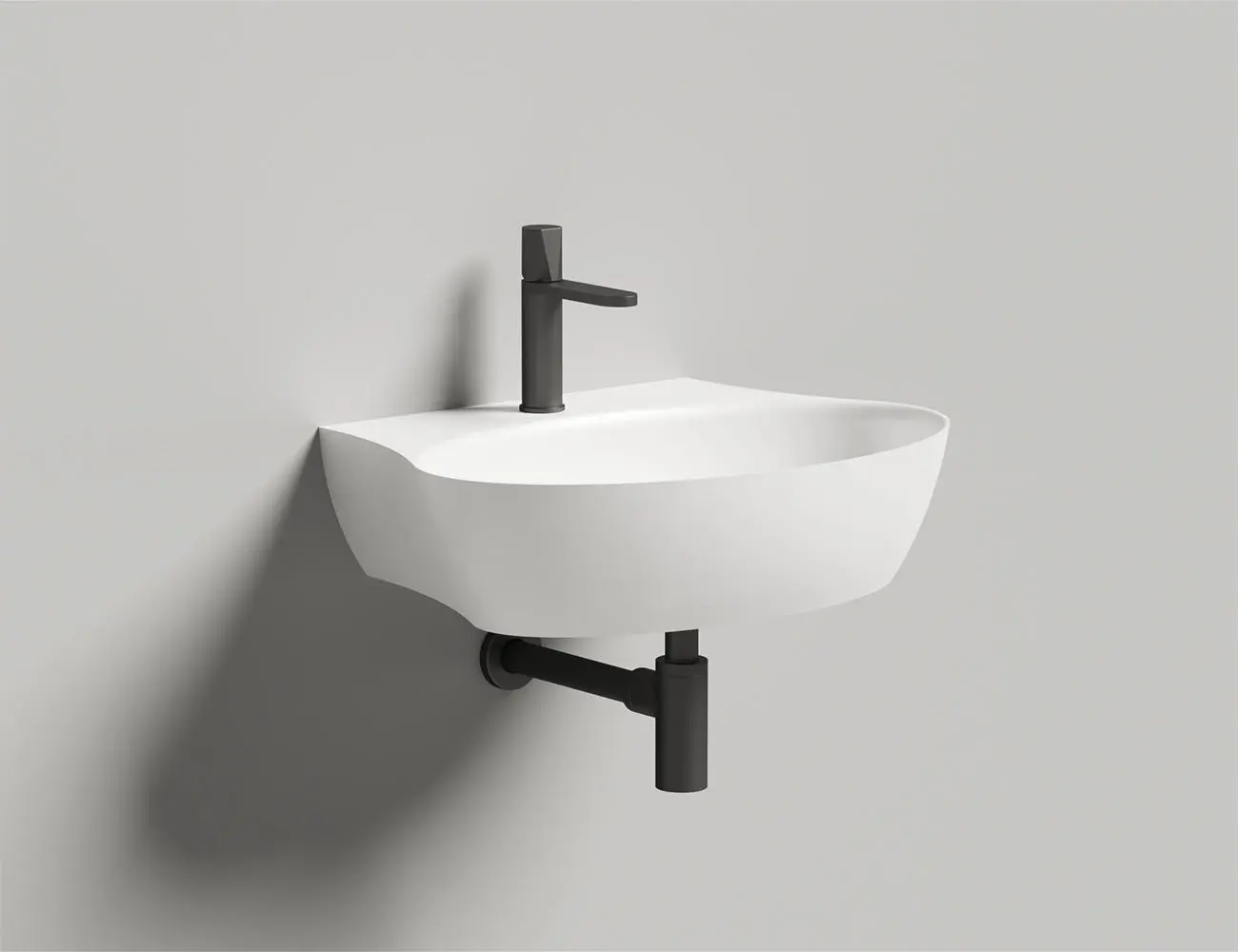 Раковина подвесная Salini Alda Wall 01 S-Stone 58 см 140321M из искусственного камня, белая матовая