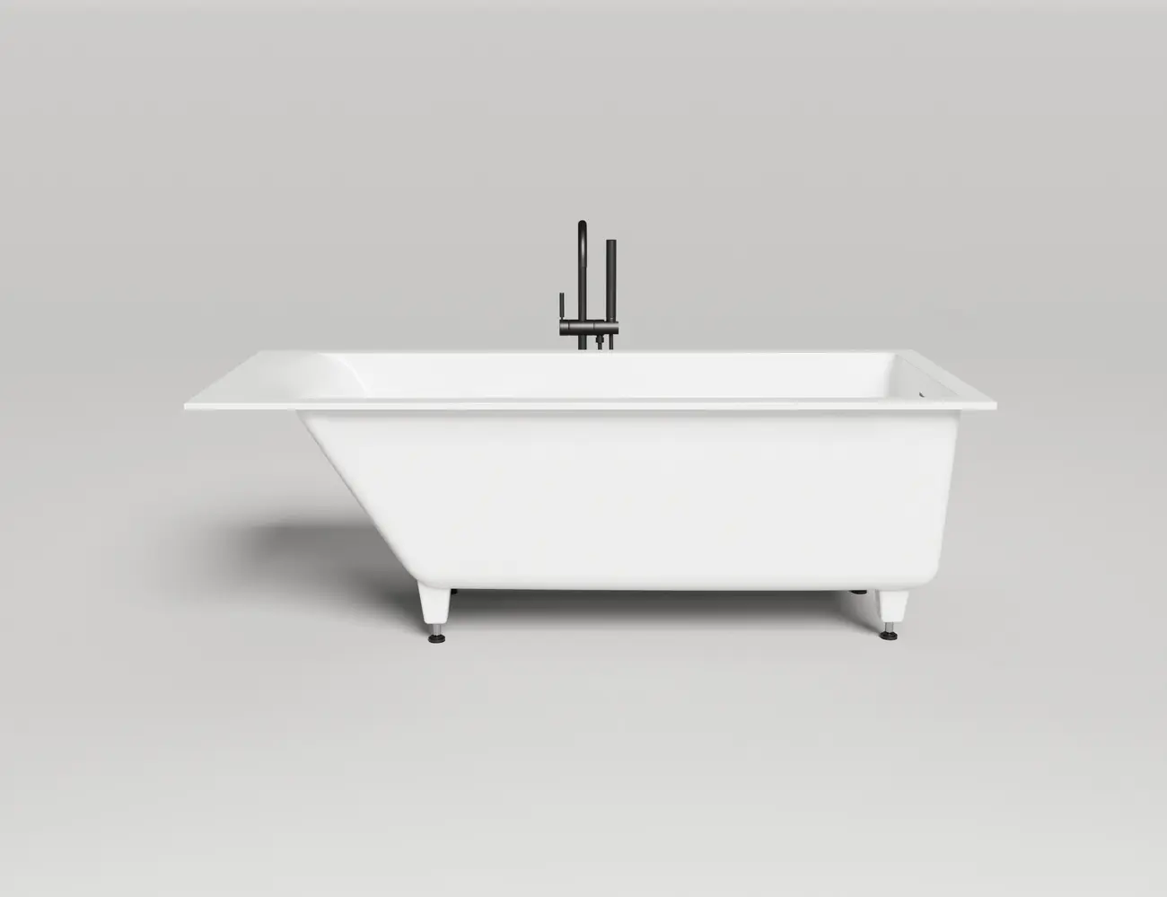 Ванна из искусственного камня Salini Cascata KIT 104323M 170x75 S-Stone белая