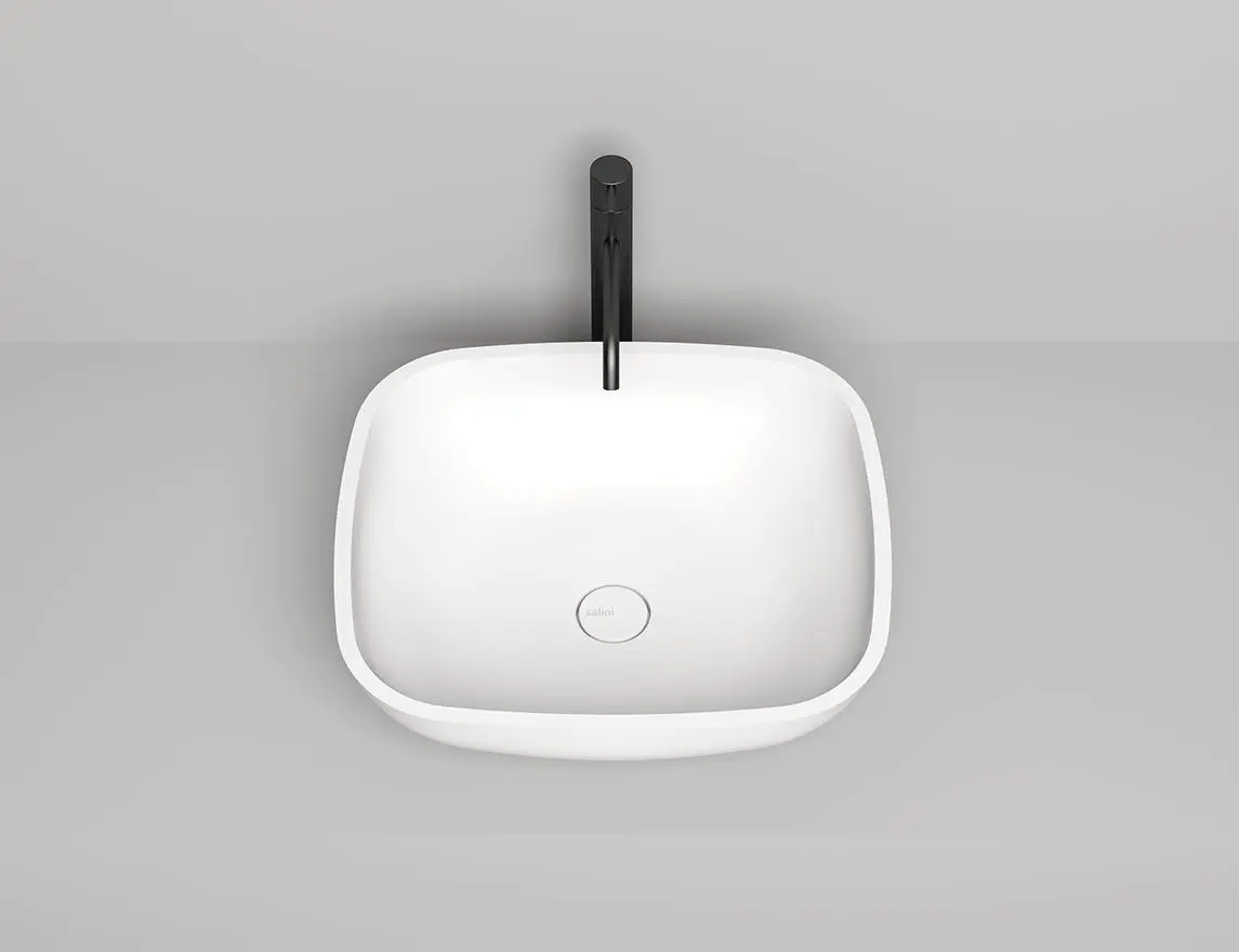 Раковина накладная Salini Gloria 08 S-Stone 50 см 1102208M из искусственного камня, матовая белая