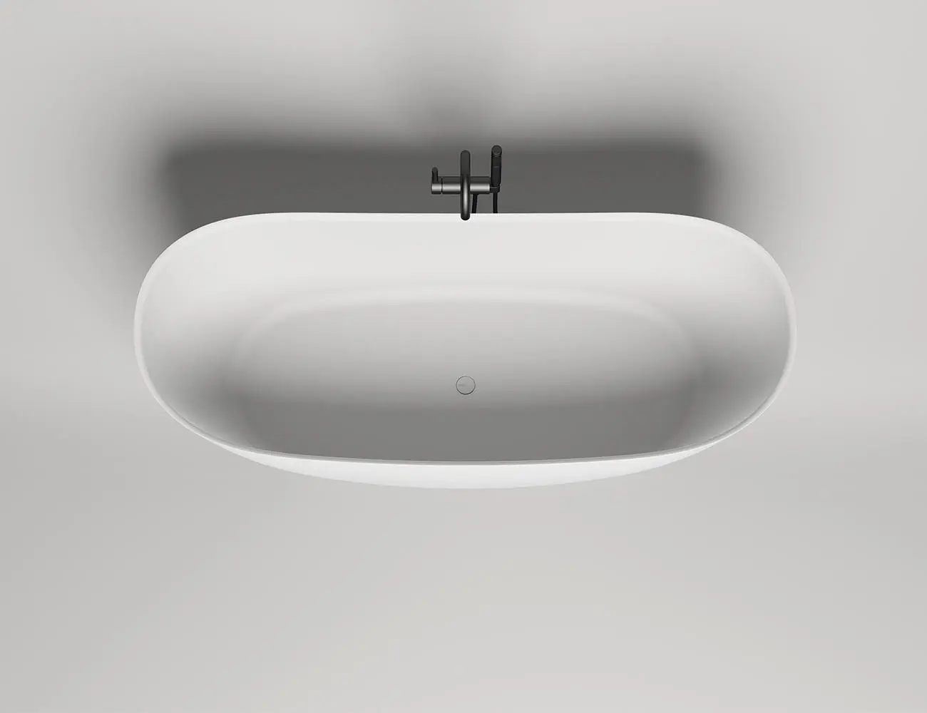 Ванна из искусственного камня Salini Noemi S-stone 185х80 101811SM белая матовая, отдельностоящая