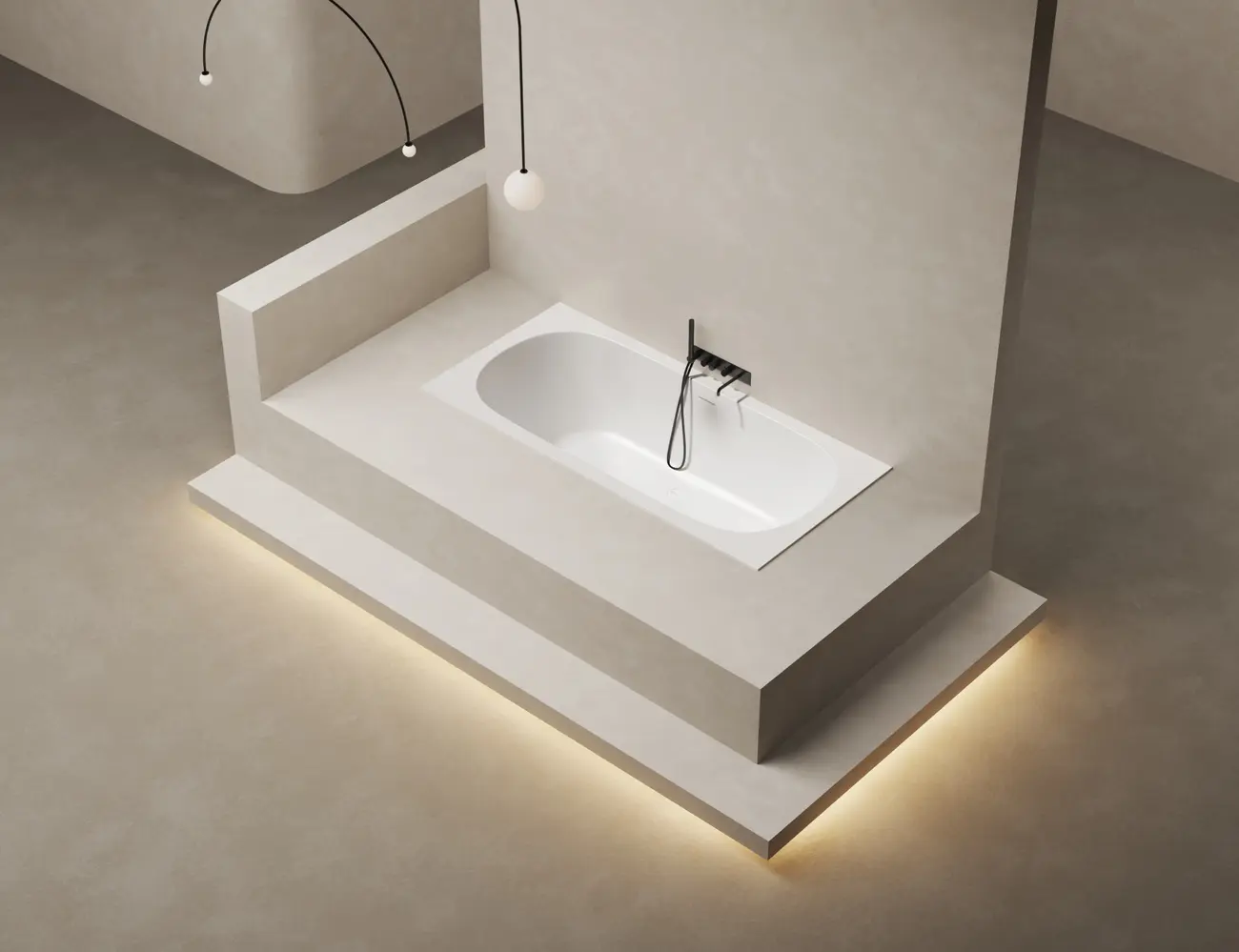 Ванна из искусственного камня Salini Ornella Axis Kit 170x70 104723M S-Stone белая матовая