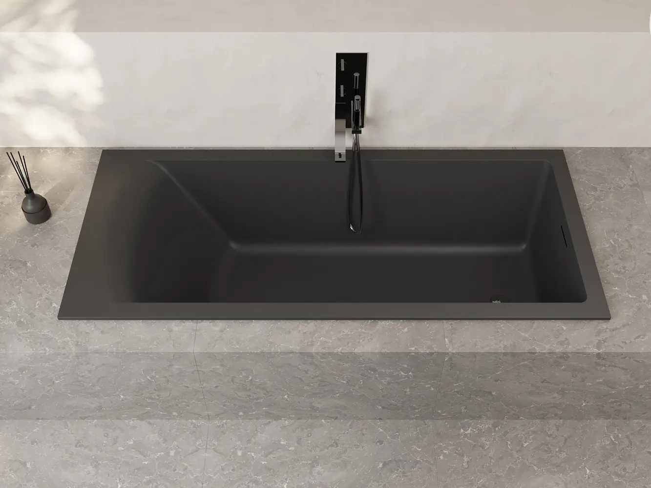 Ванна из искусственного камня Salini Cascata 104123M 170x75 S-Stone белая