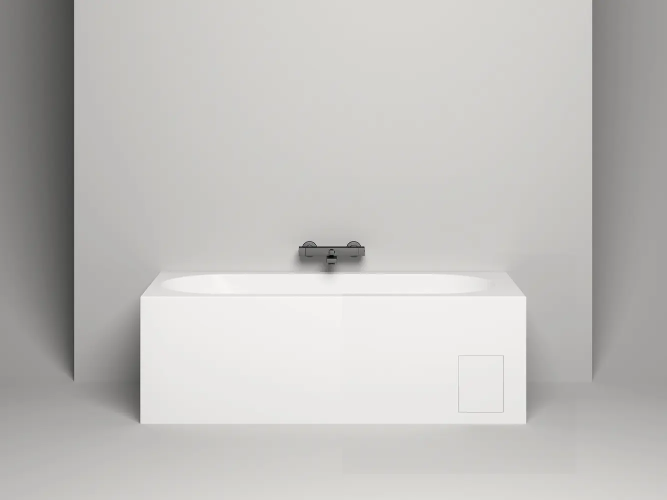 Ванна из литьевого мрамора Salini Ornella Kit S-sense 170х80 102414G белая глянцевая, встраиваемая