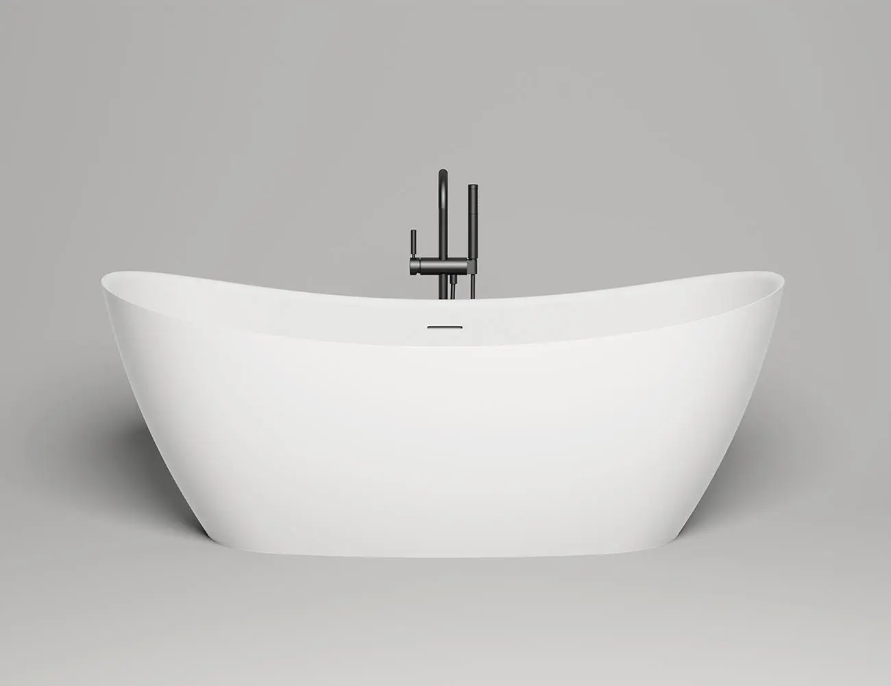 Ванна из искусственного камня Salini Noemi S-stone 185х80 101811SM белая матовая, отдельностоящая