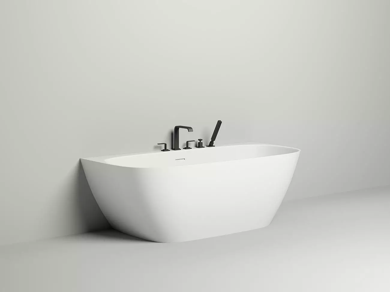 Ванна из литьевого мрамора Salini Sofia Wall S-Sense 170x80 102512G белая глянцевая, пристенная