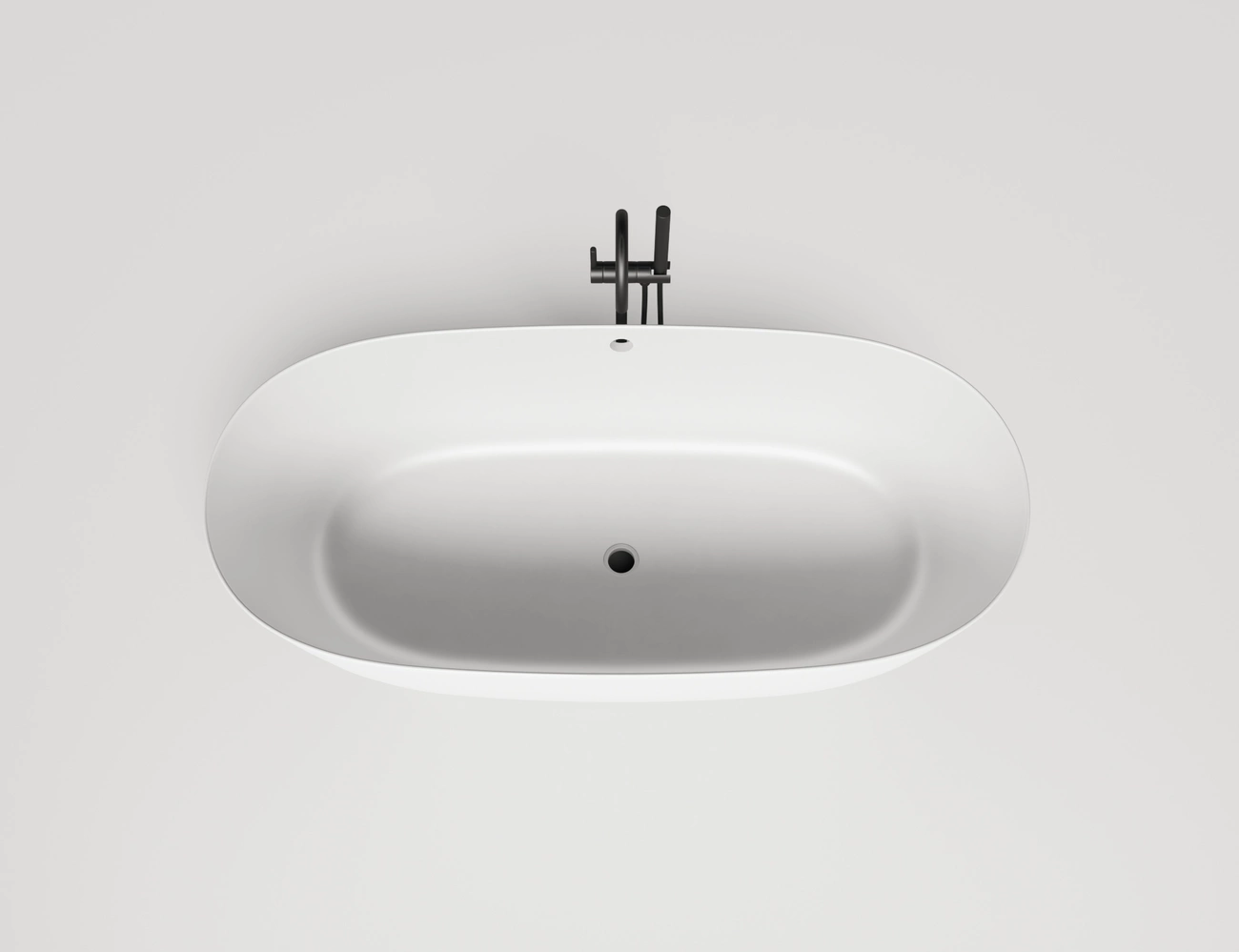 Ванна из литьевого мрамора Salini Sofia Light 165х75 103711G S-Sense с переливом, белая глянцевая