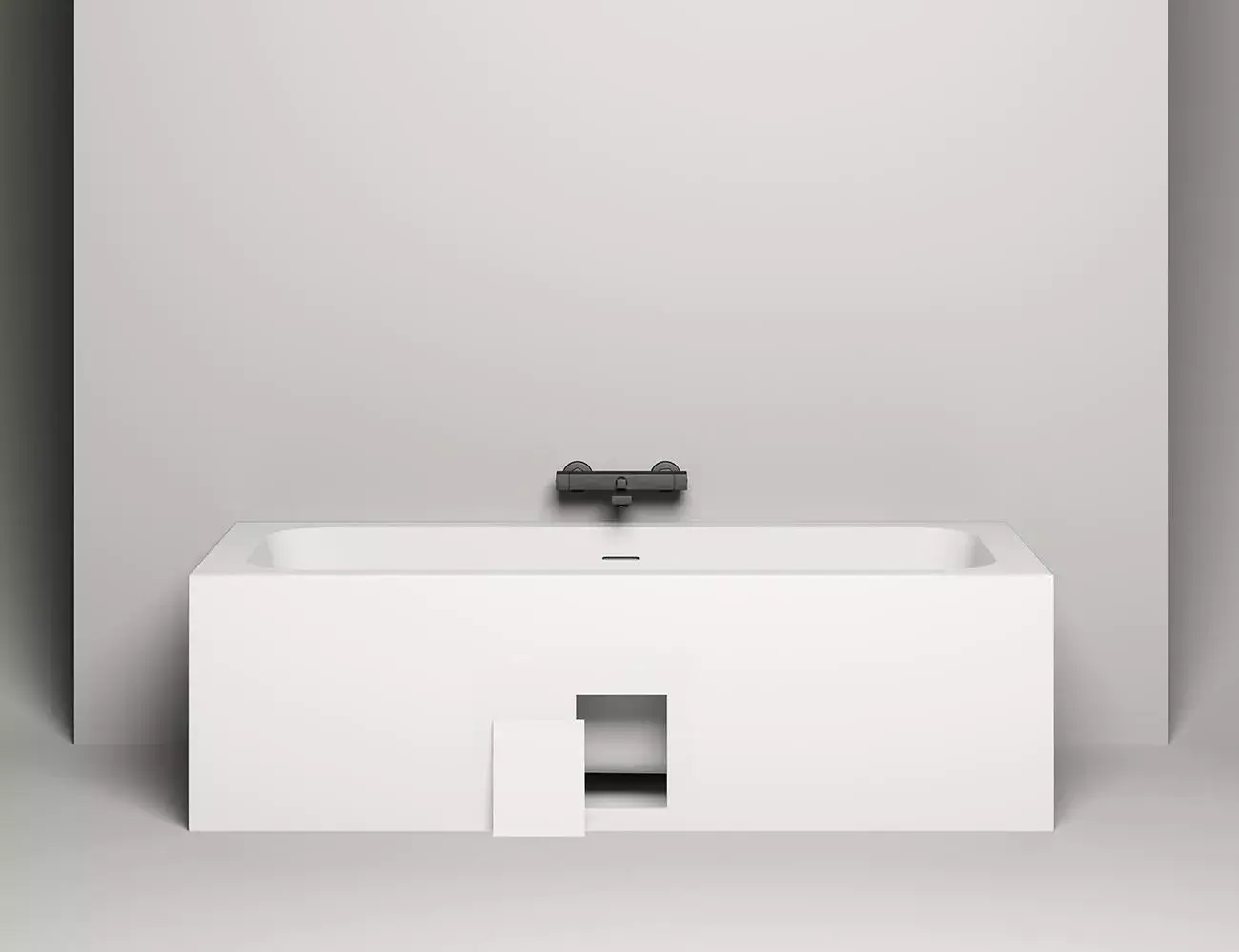Ванна из искусственного камня Salini Orlanda Axis Kit S-Stone 180х80 103322M белая матовая, встраиваемая
