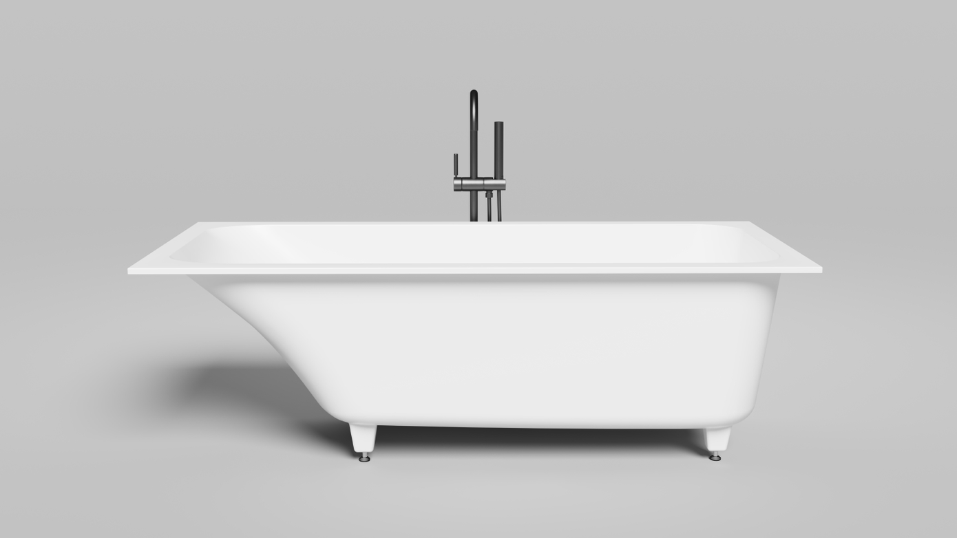 Ванна из искусственного камня Salini Orlanda Kit S-Stone 170х75 102127M белая матовая, встраиваемая