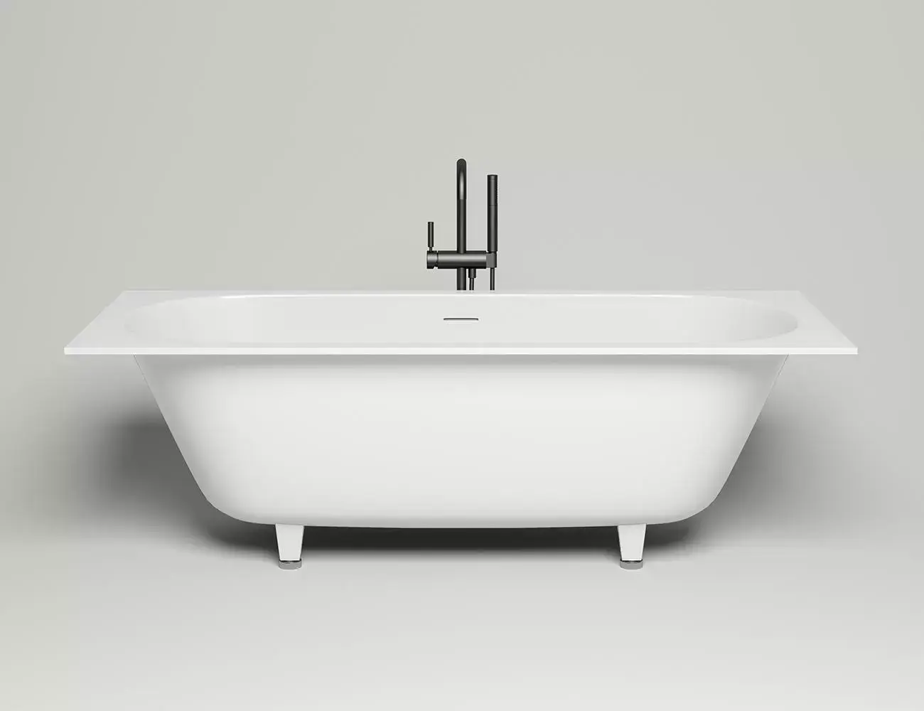 Ванна из искусственного камня Salini Ornella Axis Kit S-Stone 180х80 103521M белая матовая, встраиваемая
